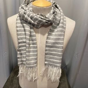 Old Navy Grey & White Scarf